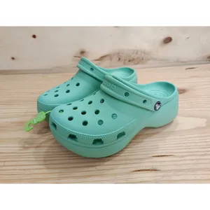 Crocs Classic Platform Clog Mint Green Womens Size 7 Chunky Slip On Shoes thumbnail 2