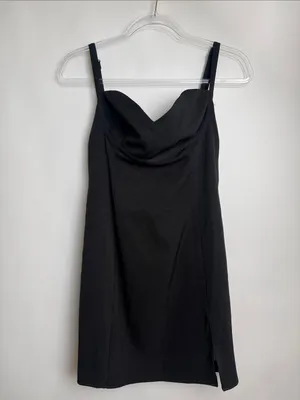 Princess Polly Briana Black Mini Dress Sweetheart Neckline Party Size 6 thumbnail 3