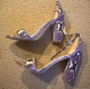 Sam Edelman snakeskin heels purple and pink size 10M thumbnail 1