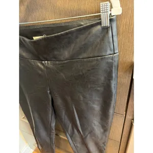 Altar'd State Black Faux Leather‎ Pull-On Leggings large thumbnail 2