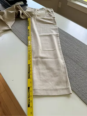 Stradivarius Cream Khaki Linen Blend Tailored Dress Pants Size 6 thumbnail 10
