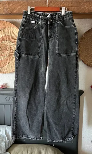 Ragged Priest Charcoal Black Baggy Denim size 26 thumbnail 1