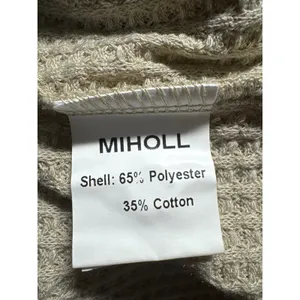 MIHOLL Waffle Knit‎ Button Down Top Tie Front Shirt Blouse XL thumbnail 4