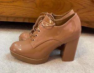 Brown Patent Leather Shoes Size 8.5 thumbnail 3