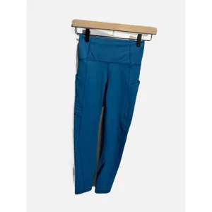 Fabletics Leggings Women XXS Blue PureLuxe High Waisted‎ Pocket Yoga Athletic thumbnail 2