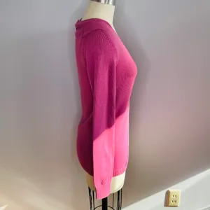 Lacoste Pink V-Neck Knit Sweater, Size 38 (Medium) thumbnail 5