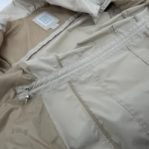 GEOX Respira Womens Beige Utility Jacket Size 8 Breathable Windproof Coat W5220D thumbnail 10