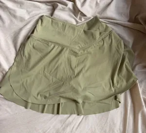 Halara Athletic Skirt Built-In Shorts Green thumbnail 1