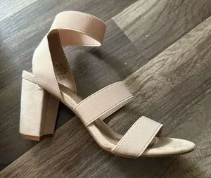 Dream Paris Cream Block Heel Sandals thumbnail 1