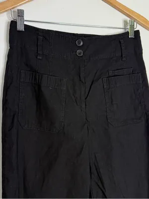 Maeve Junie Jean Black Flare Trousers Size 28 High Rise Anthropologie thumbnail 4