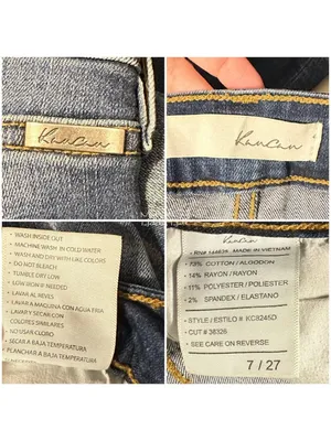 KanCan Sanded Distressed Knee Holes Cropped Denim Jeans 27 thumbnail 4