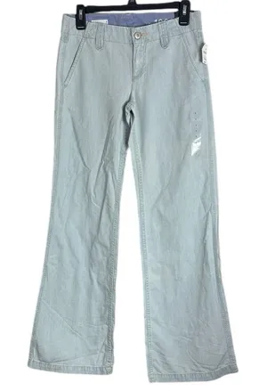 GAP 1969 Boyfriend Flare Low Rise Light Blue Denim Japanese Jeans sz Junior 1 thumbnail 1