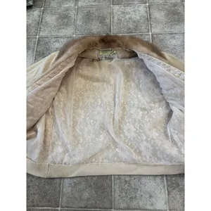 Vintage Cameron Classics Cashmere Cardigan‎ Max Azen Mink Fur Collar Cream/Beige thumbnail 12