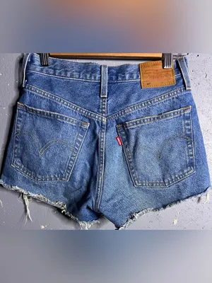 Levi’s Shorts Bundle in Size 24. Black one is Rib Cage. Blue one is 501. thumbnail 10