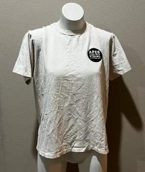 A bathing ape beige short sleeve tshirt thumbnail 1