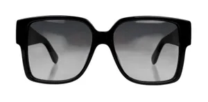 YSL - SAINT LAURENT Acetate Square SLM9 002 Sunglasses Black/Gray thumbnail 1