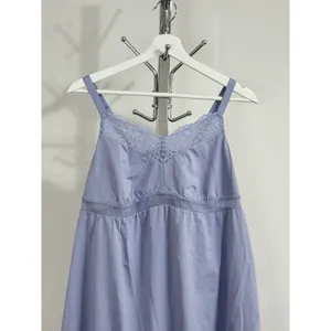 UNDERSTANCE Womens Size S Blue Lavender Lace Trimmed Chemise Sleepwear Nightgown thumbnail 5