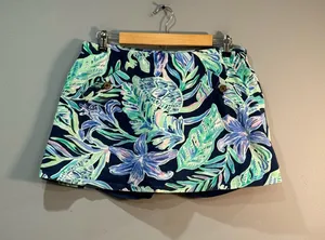 Lilly Pulitzer Madison Floral Print Skort Size L VGUC thumbnail 1