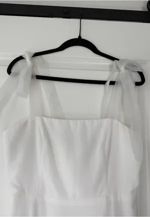 Radiant Romance Lulus White Tie-Strap Maxi Dress thumbnail 4