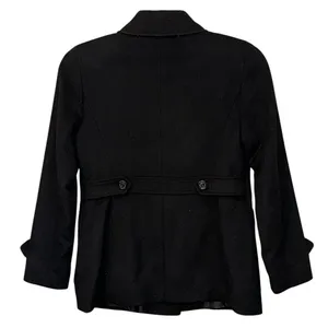 Lauren Ralph‎ Lauren Black Pea Coat Blazer Wool Blend Winter 4P thumbnail 3