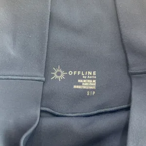 OFFLINE by Aerie Real Me Crossover High Waisted Flare Leggings Blue Small thumbnail 7