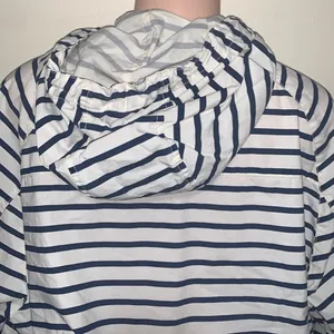 Old Navy striped hooded jacket lightweight rain woman size XL thumbnail 5