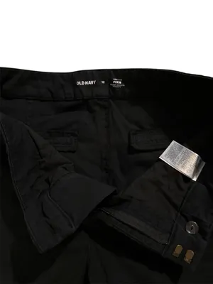 Old Navy High Waisted Pixie Black Straight-Leg Pants thumbnail 3