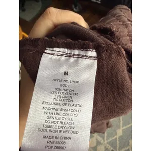 Ci Sono Womens Brown‎ Linen Blend Jogger Pants Elastic Drawstring Waist M thumbnail 8