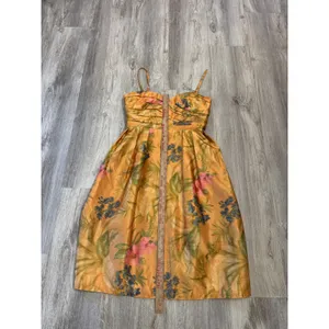 Anthropologie James Coviello Botanica Floral Cocktail Dress Women Size 10 thumbnail 7