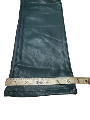 Express dark green faux leather/High Rise pants Sz 6 NWT thumbnail 7