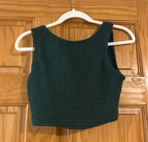 Tie in back top Green thumbnail 1
