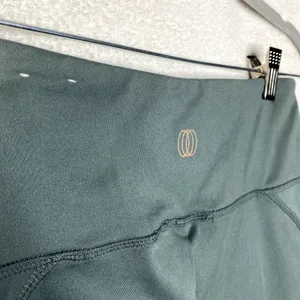 Balance Collection Athletic Workout Spandex Biker Shorts Gym Yoga Green Medium thumbnail 7