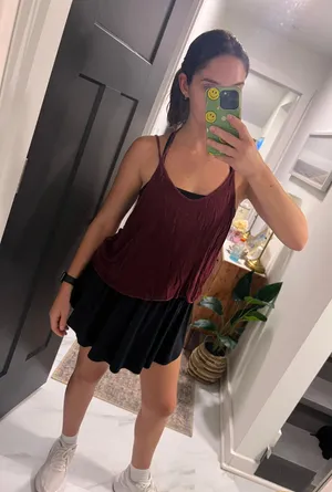 Brandy Melville Maroon Tank Top thumbnail 1