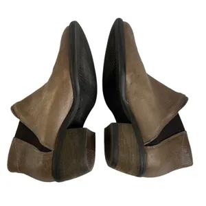 KANNA Booties Ankle Boots Brown‎ Leather Zip Womens SIze 6.5 / 37 Made in Spain thumbnail 5