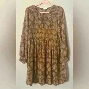 Sandy & Sid Snake Print Long Sleeve Women's Dress (448) thumbnail 2