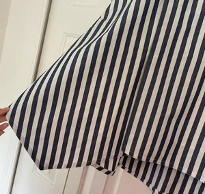 Maeve Anthropologie Pinstripe Midi Skirt Asymmetrical Belted Sz 4 thumbnail 6