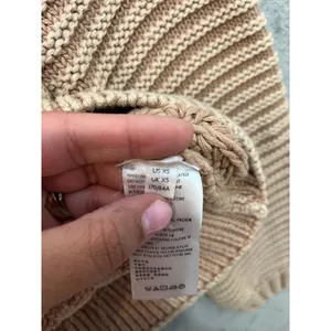 Free People Sweatheart Sweater Size XS Chunky Cable Knit Boho Soft Girl XS Brown thumbnail 5