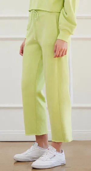Cream Yoga Phoenix Cropped Straight-Cut Sweatpants Size Small thumbnail 1