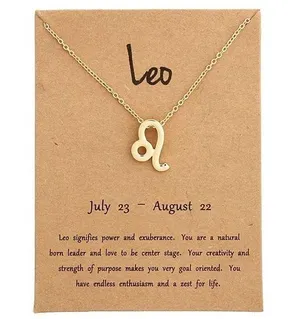 Astrological Zodiac Sign Star Sign Necklace thumbnail 1