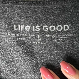 Life is Good Heathered Gray Sleeveless Lotus Maxi T-shirt Dress‎ thumbnail 6