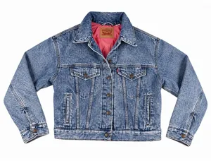 Levi's Women's A6060-0002 Quilted Lined Denim Trucker Jacket Acid Wash Blue S thumbnail 1