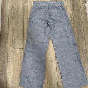 ATHLETA Cabo 100% Linen Wide Leg Pant Women Size 4 Tall Zip Pockets Drawstring thumbnail 11