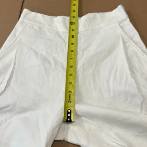 NWT Madewell Pull-On Straight Crop Pants NR174 White Linen Cotton‎ Blend Size 2 thumbnail 12