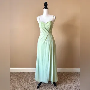 AZAZIE | Sage Green Cocktail Gown Sz XS thumbnail 2