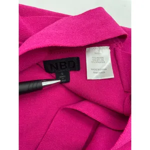 NEW NBD Tia Tie Back Top in Fuchsia Sz S Pink thumbnail 7
