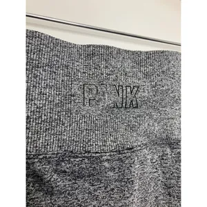 PINK Active Leggings Women Large Gray Excellent Seamless High Waist Contoured thumbnail 5