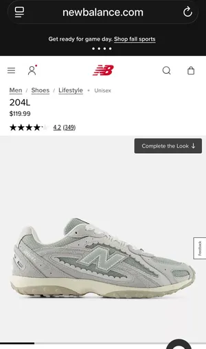 New Balance Adidas Lifestyle 204 size 8W thumbnail 3