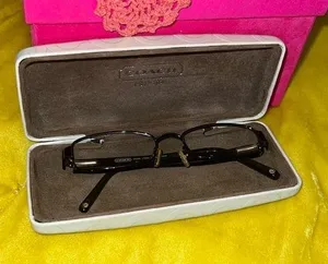 Coach Mona 1008 Dark Brown 51-17-135 Eyeglasses Frame and Case thumbnail 1