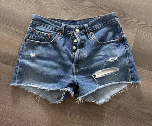 Levi’s 501 Distressed Denim Shorts thumbnail 1