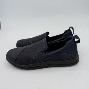 Clarks Cloudsteppers Womens 6 Navy‎ Blue Slip On Loafers Walking Shoes Comfort thumbnail 2